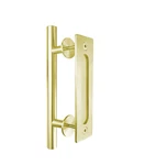 Miseno MBD5830CHBS 7IN Champagne Brass Barn Door Handle Pull Set. Fixed Price $65.23.