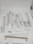 Asidrama 10 Pack 1/8" Long Champagne Bronze Kitchen Cabinet Pulls. Fixed Price $40.00.