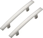 30 Pack Cabinet Handles 3" Hole - Curved Center, Brushed Nickel. Fixed Price $57.11.