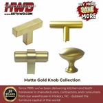 Knob Bar Pull Kitchen Bathroom Cabinet Door Drawer Hardware Matte Gold Brass Hwd. Fixed Price $21.60.