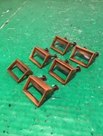 Lot Of 6 Vtg National Lock Cabinet Door Copper Tone Pull Drawer Handle 199051. Fixed Price $24.95.