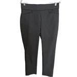 Anne Klein Black And White Geometric Print Pull On Ankle Pants Womens Size 6. Fixed Price $16.00.