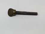 Antique Thumb Turn With Threaded Spindle, Brass Color, 24TPI, 3-1/2" Overall. Fixed Price $19.99.