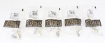(5) Amerock Guardian Cabinet Drawer Pull Bright Brass Mock Latch 3" Usa Made. Fixed Price $12.99.