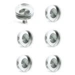 Jerever 6 Pack Glass Crystal Knobs Brushed Nickel Drawer Pull Cabinet Handle .... Fixed Price $28.34.