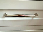 Alno Charlie's Appliance Pull Solid Brass D726-8 Polished Nickel 8" Ctr. Fixed Price $95.00.