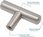 30PK Gobrico Single Bar Kitchen Cabinet Handles Satin Nickel Dresser Pulls 2". Fixed Price $29.95.