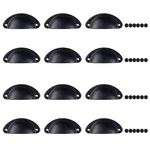 Cabinet Cup Pulls Matte Black, 12 Pack 3 Inch Kitchen Drawer Handles, Furnitu.... Fixed Price $17.21.