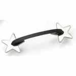 3" Texas Stars Pull Satin Nickel And Dark Leather. Fixed Price $6.17.