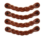 Brute Strength Leather Drawer Pulls Braided Cognac 4 Pcs 6-1/2 X .... Fixed Price $34.27.