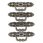 4 Pcs Vintage Antique Brass Bail Pull - Drop Handle For Drawer Cabinet D.... Fixed Price $21.07.