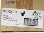 25-PACK Amerock Allison Edona Satin Nickel 1-1/4 In. Cabinet Knob Pull BP53005G1. Fixed Price $39.75.