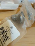 Lot Of 9 New Betsy Fields Designs Banded Spindle Knob Brushed Satin Pewter. Fixed Price $16.00.