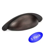 *5 Pack* Cosmas Cabinet Hardware Oil Rubbed Bronze Cup Pulls #4199ORB. Fixed Price $12.05.