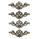 Msolid 4 Pcs Vintage Antique Brass Bail Pull Handle For Wooden Medium,. Fixed Price $17.30.