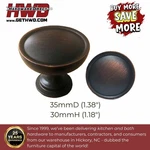 Bronze Round Knob Pull Modern Kitchen Bath Cabinet Door Hardware Oil Rubbed Hwd. Fixed Price $31.84.