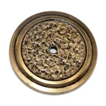 Vintage Amerock Tempra Burnished Brass 2" Cabinet Knob Backplate BP786-BB. Fixed Price $5.14.