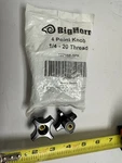 Pack Big Horn 19716B-5PK Point Black Knob Thread 1/4-20 Clamping. Fixed Price $13.00.