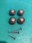 (4) Amerock CM776-AE BP776 Antique Dark English Brass Cabinet Door Knob Pull Vtg. Fixed Price $19.95.