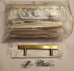 Goldentimehardware 25 Pack Brushed Brass Cabinet HANDLES,6" Drawer Pulls -new-. Fixed Price $44.95.