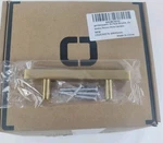 Goldenwarm In. Brushed Brass Cabinet Pull Handle, 76MM Hole Centers -lot Of 30. Fixed Price $35.00.