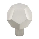 Gliderite 1-1/2 Inch Solid Faceted Polygon Cabinet Hardware Knob 5826-SN. Fixed Price $5.97.