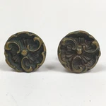 Two Keeler Brass Co. Knobs Early 20TH Century French Provincial Drawer Pulls 1". Fixed Price $21.70.