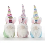 Delton Products Bunny Ear Knit Hat Easter Gnome Stump Figurines 7 Inch Set Of 3. Fixed Price $29.98.