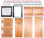Cabinet Doors Drawer Face Oak Maple White Bianco Classic Hartford Sherwood. Fixed Price $80.00.