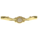 Amerock Classics Polished Brass 3" Ctr Arch Cabinet Pull White Center BP861-3. Fixed Price $5.68.