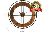 Creative Co-op Metal And Fir Wood Dia Wall Clock, Brown. Fixed Price $70.00.