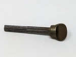 Antique Thumb Turn With Threaded Spindle, Brass Color, 24TPI, 3-1/2" Overall. Fixed Price $19.99.