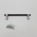 Amerock Mergence 5-1/16" Ctc Bar Cabinet Pull Black Chrome BP36859FB26. Fixed Price $14.40.