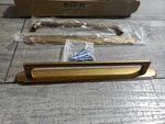 2PK Goo-ki Antique Brass Cabinet Pulls With Backplate, 7.6''(192MM) Hole Centers. Fixed Price $25.99.