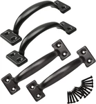 6-1/2" Gate Handle Black Metal Shed Door. Fixed Price $26.49.