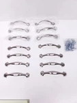 14 Liberty 3" Hole Span Satin Nickel Silver 1/2 Round Drawer Pulls & Screws. Fixed Price $17.49.