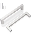 Gobekor 50 Pk Brushed Nickel Solid Drawer Handle 3/4IN (96MM) Hole Center. Fixed Price $69.99.