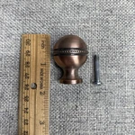 Beaded Cabinet Knob Allied Brass P-1 Antique Copper Finish Pull. Fixed Price $19.95.