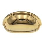 Belwith Keeler Prestige K43 Polished Brass 3"CC Solid Cabinet Cup Pull. Fixed Price $25.10.