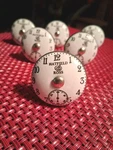 Jaipur Market 6 Ceramic Knobs Hatfield & Ross Clock Face Vintage Style New Nwt. Fixed Price $29.50.