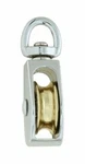 Lot Of 2 Stanley Hardware 1IN. Swivel Eye Pulley, Bright Chrome S648001. Fixed Price $13.99.