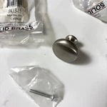 Pack Of 10 BK13-15 Satin Nickel Solid Brass 1/4" Cabinet Knobs Pulls Keeler. Fixed Price $28.00.