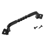 Lizavo TP-142BLK 6-1/2 Rustic Black Cabinet Hardware Twist Handle Pull- 142MM. Fixed Price $69.38.