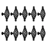Door Drawer Cabinet Pull Birdcage Black Iron 3 1/2" Pack Of 10. Fixed Price $140.99.