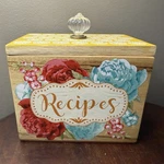 Pioneer Woman Blossom Jubilee Recipe Box Acacia Wood Crystal Clear Pull Knob. Fixed Price $15.00.