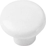 Laurey White Plastic 1-1/4 In. Cabinet Knob 34642 Pack Of 25 Ships Next Day. Fixed Price $24.99.