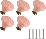 Pink Ceramic Knobs 10 Pack Flower Drawer Pulls Vintage Cabinet - Antique. Fixed Price $12.34.