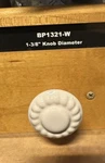 6)AMEROCK BP1321W Ceramic Residential Mushroom Cabinet Knob 1-3/8 Diameter White. Fixed Price $8.24.