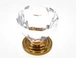 Amerock Cabinet Knob Clear Brass 1-1/4 Inch Diameter 14303CBB Vintage. Fixed Price $6.99.