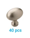 Amerock 40 Pack Of BP53014G10 Vaile 1-3/8" Oval Cabinet Knobs. Satin Nickel. Fixed Price $49.00.